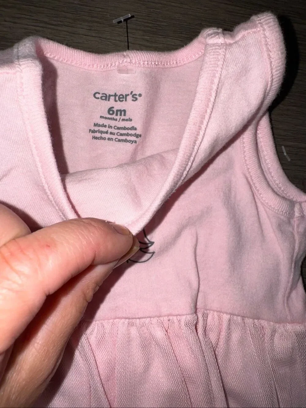 💕 Carter’s Pink Unicorn Tulle Dress 6 Months Baby Girl Party Dress